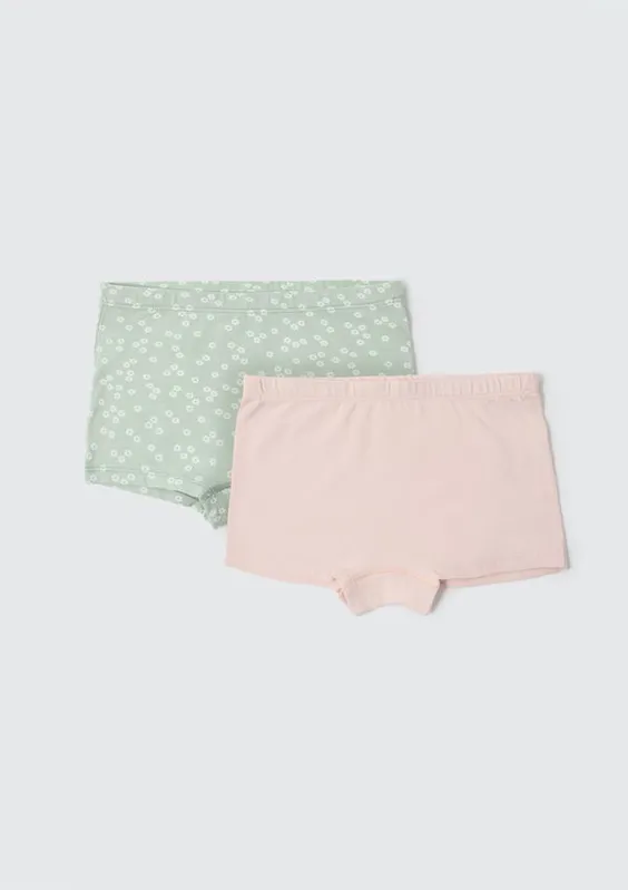 Kit Com 2 Calcinhas Boxer Infantil Hering Kids - Multicolorido 004