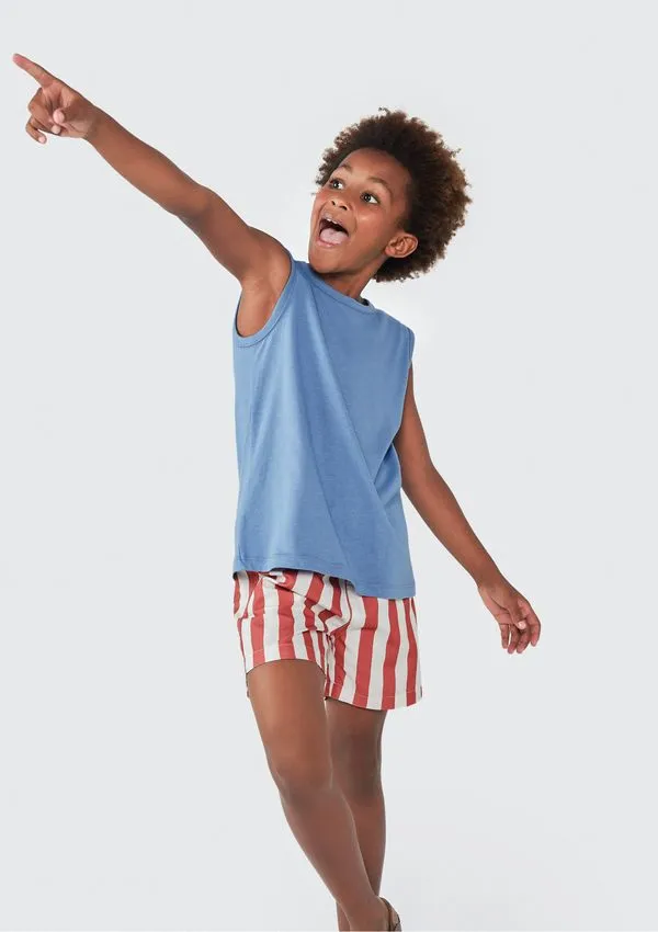 Shorts Infantil Menino Estampado - Vermelho 008