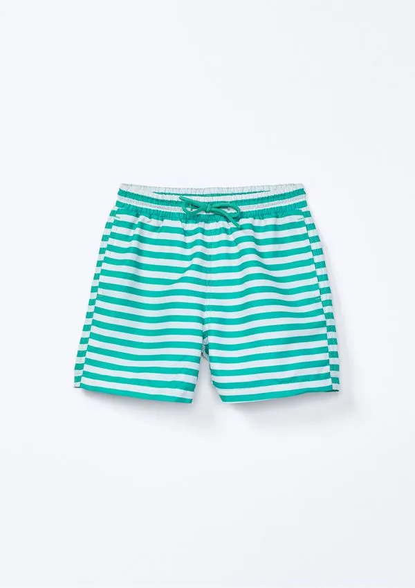 Shorts Infantil Menino Estampado - Verde 004