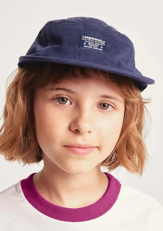 Boné Infantil Unissex Five Panel Bordado - Azul P