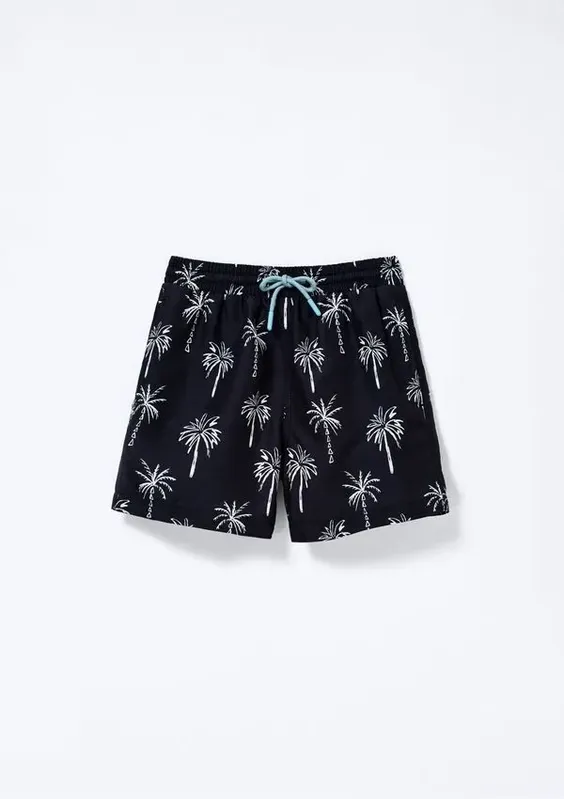 Shorts Infantil Menino Estampado - Preto 010