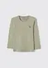 Blusa Básica Infantil Menina Toddler Manga Longa - Verde 004