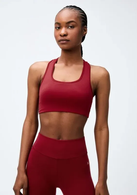 Top Esportivo Feminino Nadador - Vermelho XG