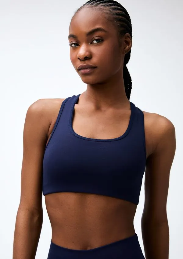 Top Esportivo Feminino Nadador - Azul G
