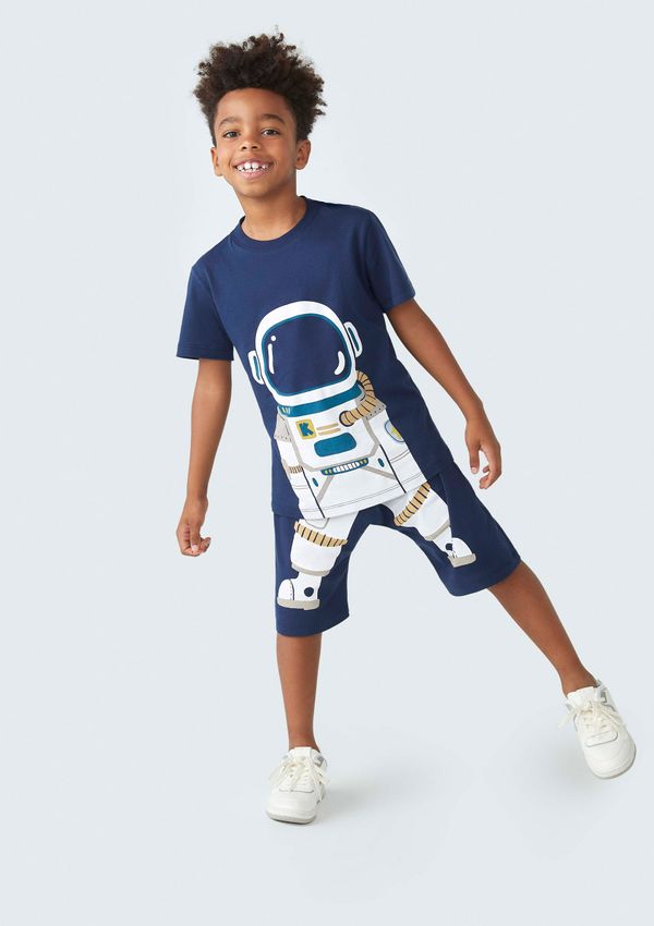 Conjunto Infantil Menino Astronauta - Azul 008