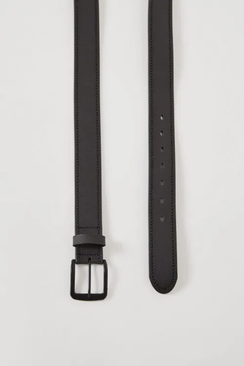 Cinto Masculino Sintético Com Fivela - Preto P