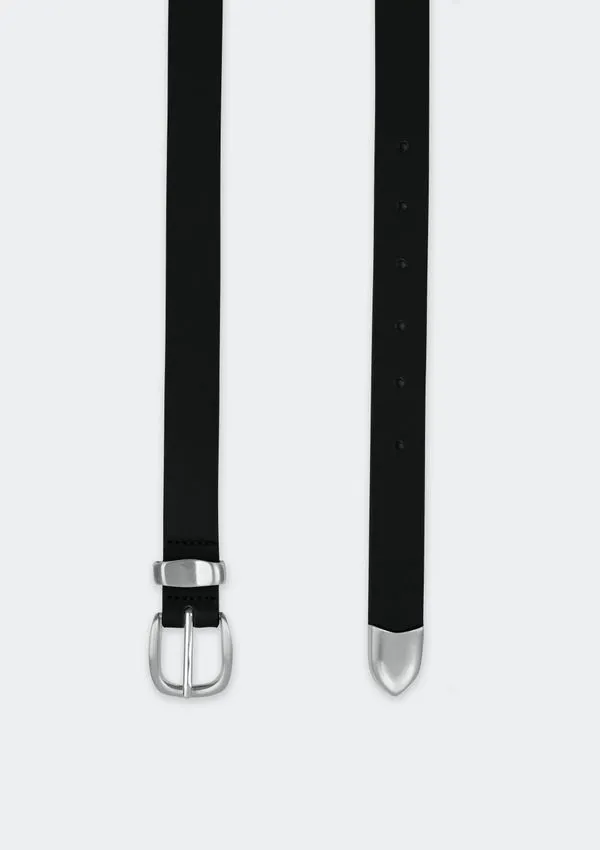 Cinto Feminino Fino Com Fivela - Preto M