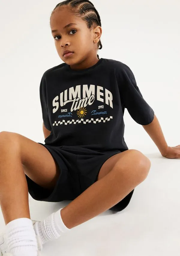 Conjunto Infantil Menino Curto Estampado - Preto 006