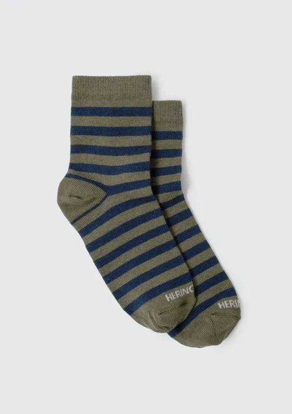 Meia Infantil Unissex Cano Médio Hering Kids - Azul XG