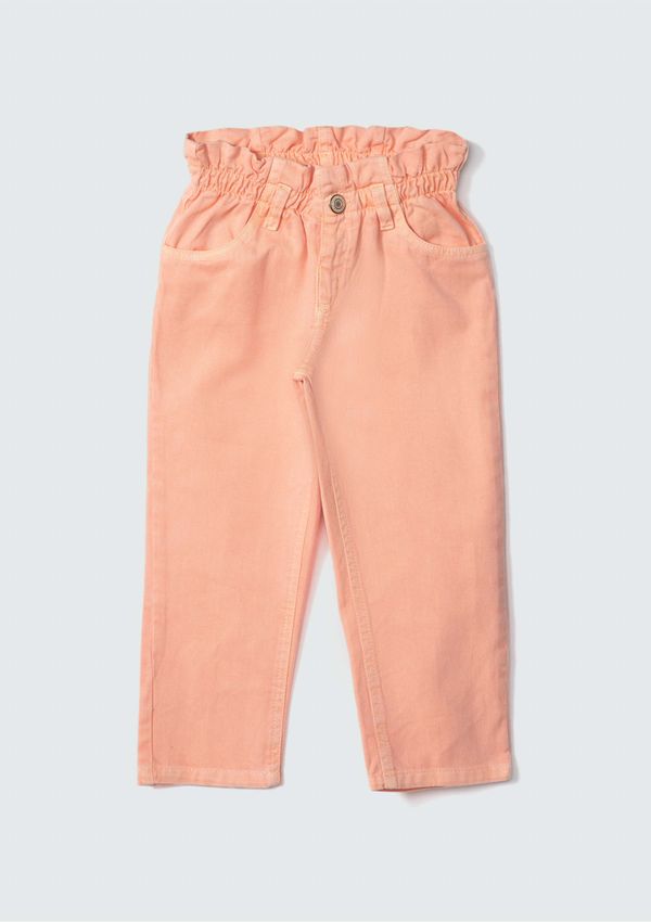 Calça Menina Toddler Em Sarja Clochard - Laranja 001