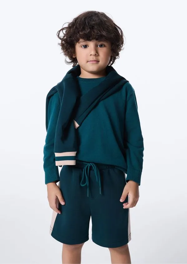 Bermuda 1990 Infantil Menino Comfort - Verde 010