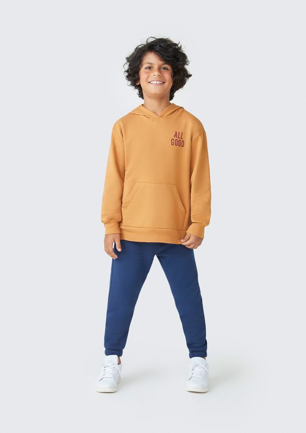 Conjunto de Moletom Infantil Menino Com Estampa - Marrom 006