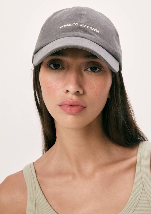 Boné Feminino Aba Curva - Cinza UNI