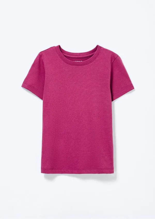 Blusa Infantil Menina Básica Slim - Roxo 010