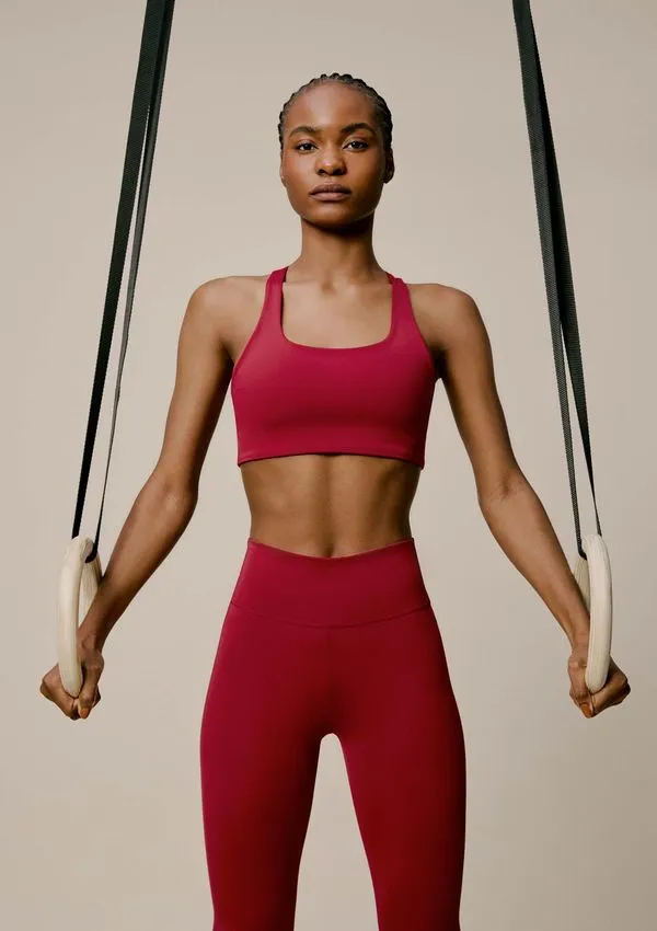Top Esportivo Feminino Hero Com Fio Lycra® - Vermelho XP