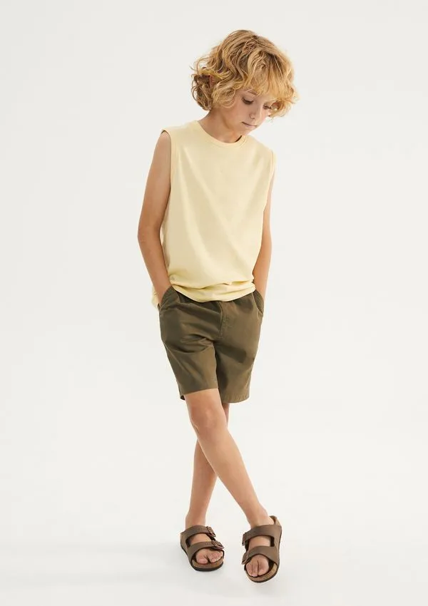 Bermuda Infantil Menino Reta - Verde 012