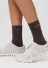 Kit 2 Meias Esportivas Feminina Cano Alto - Multicolorido UNI