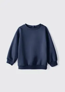 Blusão Básico de Moletom Infantil Unissex Toddler - Azul 001