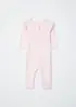 Macacão Com Babados Bebê Menina - Rosa 09M