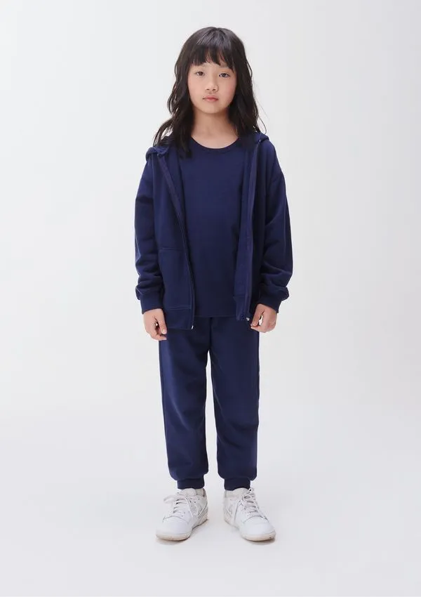 Calça de Moletom Básica Infantil Unissex Jogger - Azul 012