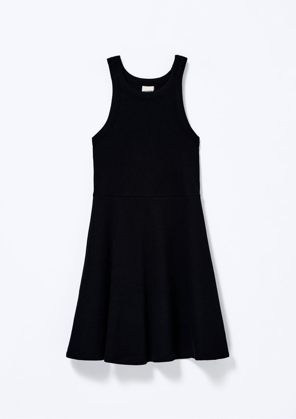 Vestido Infantil Curto Canelado - Preto 012