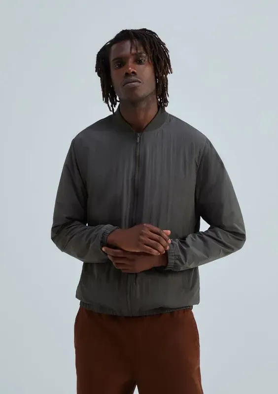 Jaqueta Básica Masculina Bomber Corta Vento - Verde M