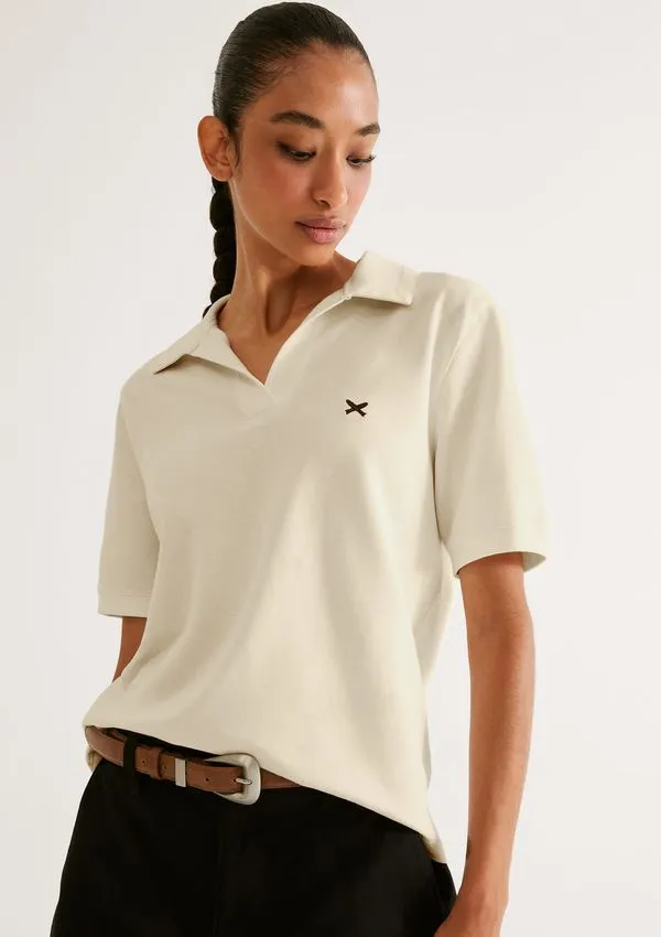 Camisa Polo Feminina Regular Piquet - Amarelo P