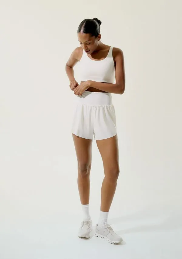Shorts Esportivo Feminino Secagem Rápida - Off white G