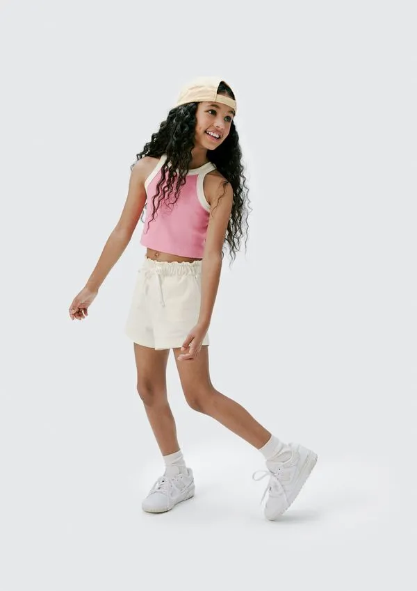 Shorts Infantil Menina Clochard - Amarelo 006