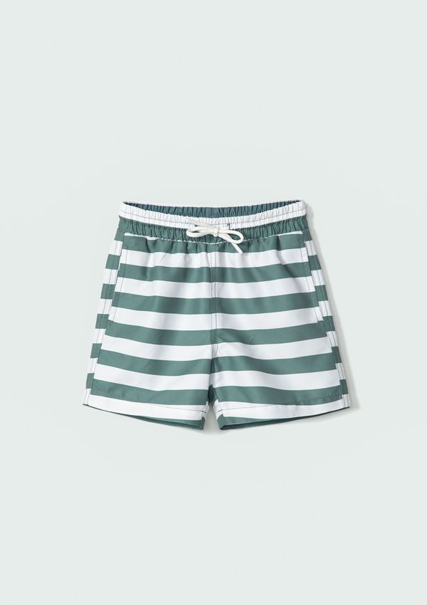 Shorts Infantil Menino Toddler em Tactel Estampado - Off white 002