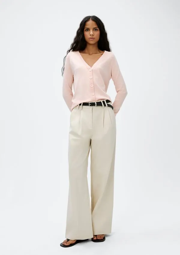 Cardigan Feminino Em Tricô - Rosa P