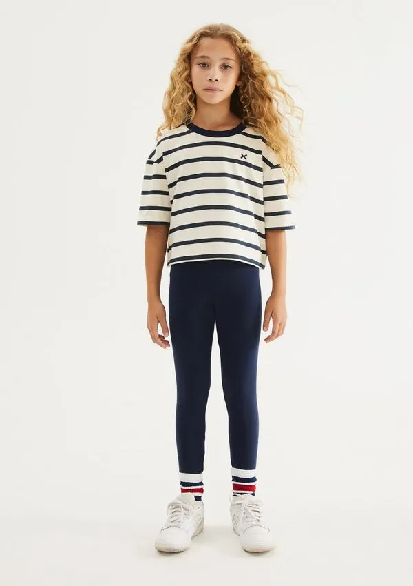 Blusa Infantil Menina Boxer Oversized - Azul 016