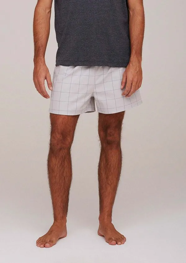 Cueca Samba Canção Com Cós Em Elástico Estampada - Off White P