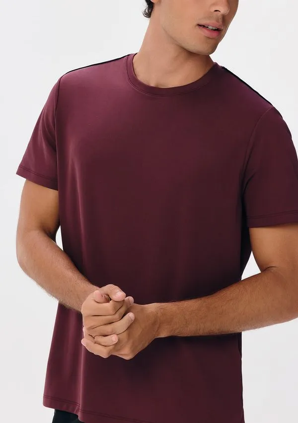 Camiseta Esportiva Masculina Proteção UV - Vinho G