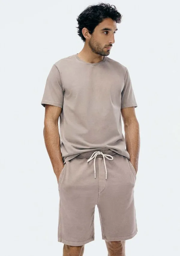 Bermuda Masculina Em Malha Estonada - Bege P
