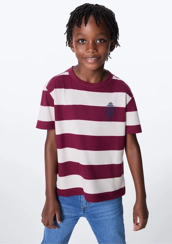 Camiseta Infantil Menino Estampada - Vinho 016