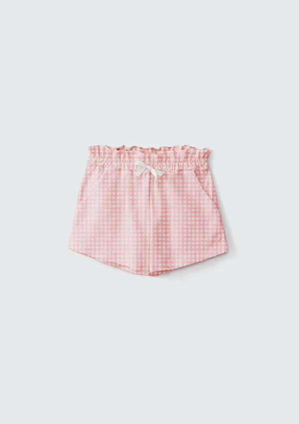 Shorts Básico Infantil Menina Clochard Estampado - Rosa 008