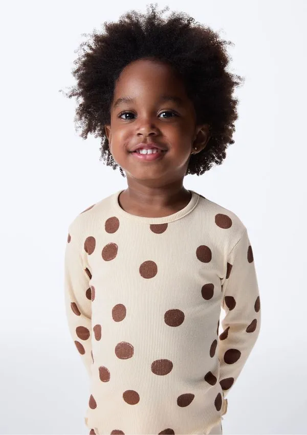 Blusa Infantil Menina Toddler Estampada - Nude 002