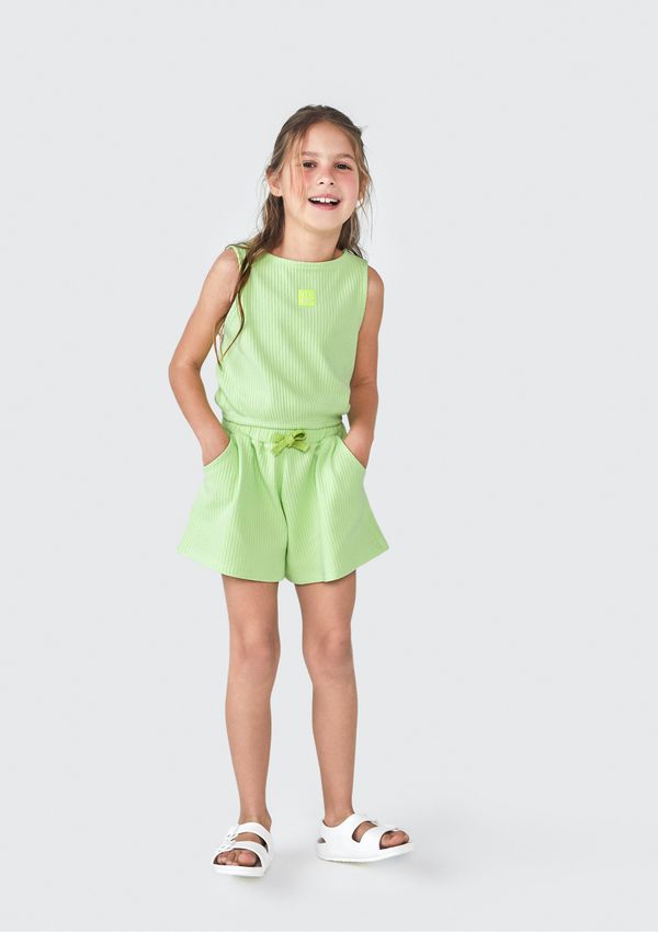 Conjunto Curto Infantil Menina - Verde 012