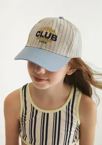 Boné Infantil Unissex Em Sarja - Azul P