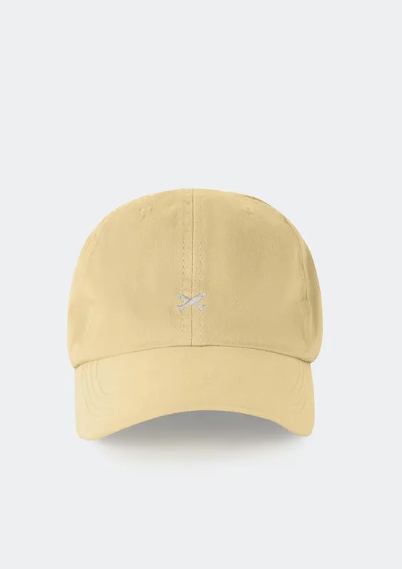 Boné Masculino Aba Curva Com Bordado - Amarelo UNI