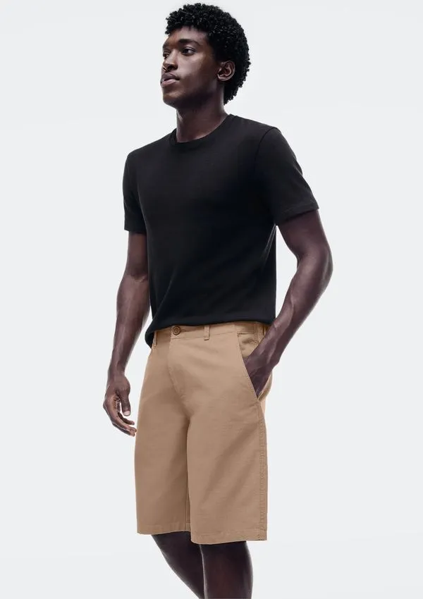 Bermuda Masculina Chino Texturizada - Bege 046