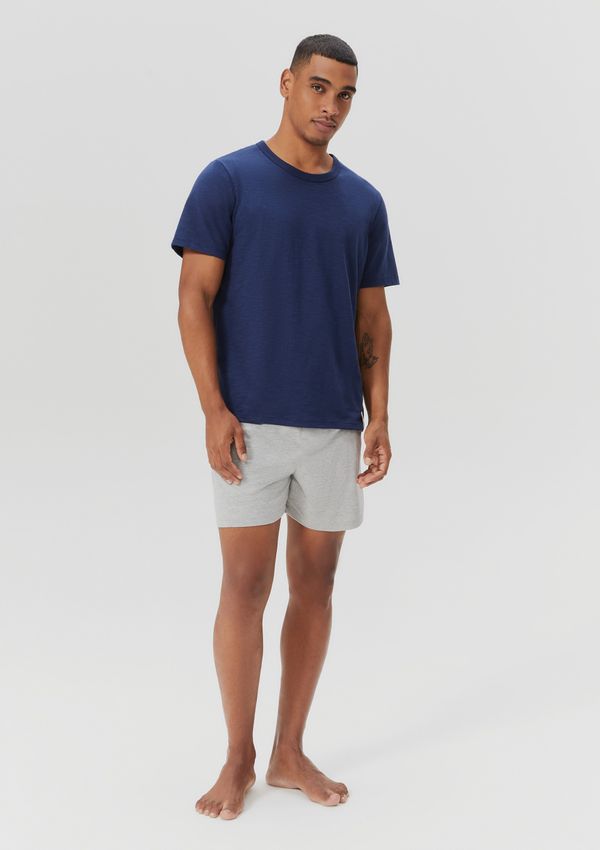 Pijama Curto Masculino Em Malha Flamê - Azul M