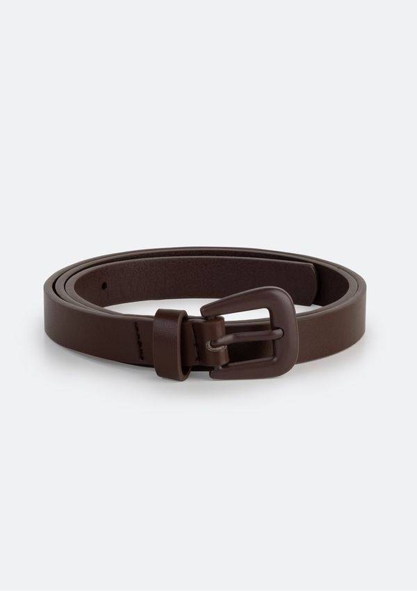 Cinto Feminino Fino Com Fivela De Metal - Marrom P