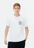 Camiseta Masculina Comfort Com Estampa - Off white M