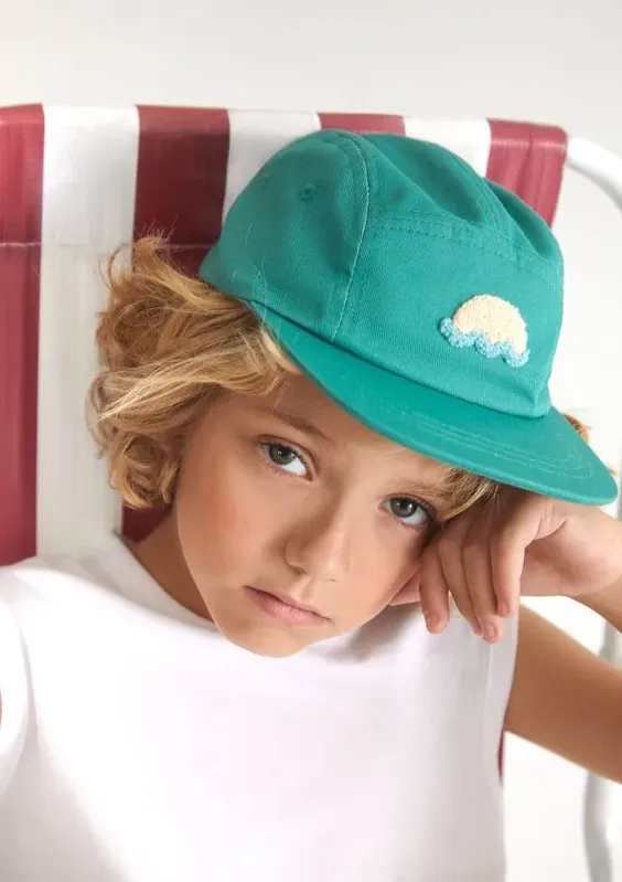 Boné Infantil Unissex Aba Reta Bordado - Verde M