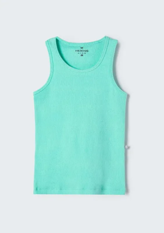 Regata Básica Infantil Menina Em Ribana - Verde 001