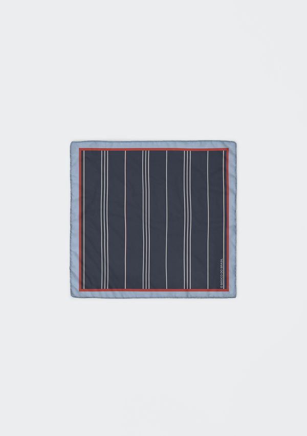 Lenço Feminino Grande Estampado Em Voil - Azul UNI