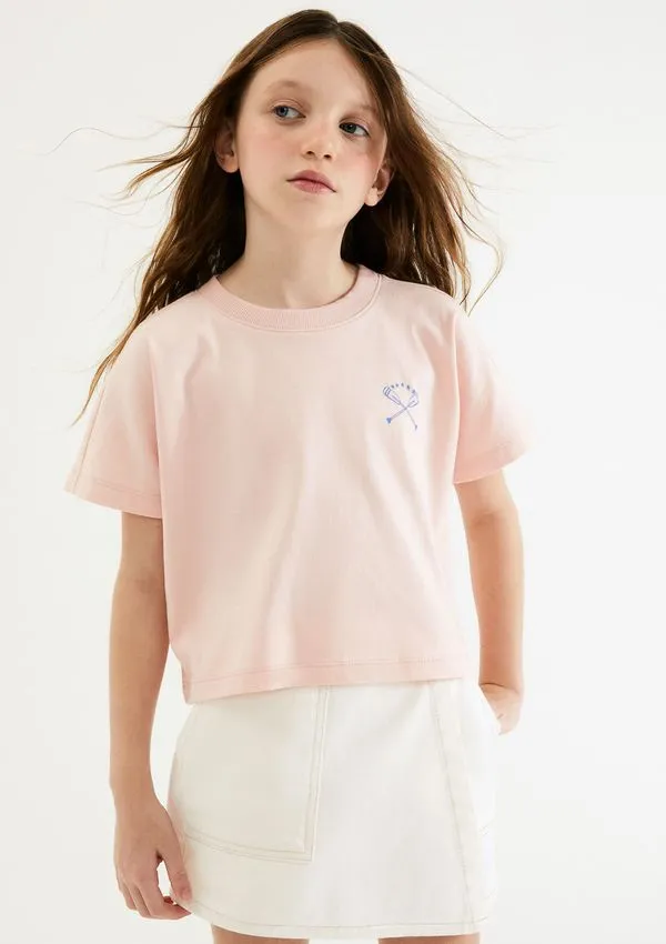 Blusa Infantil Menina Super Cotton Oversized - Rosa 008
