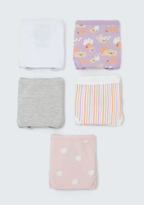 Kit Com 5 Calcinhas Infantil - Multicolorido 010